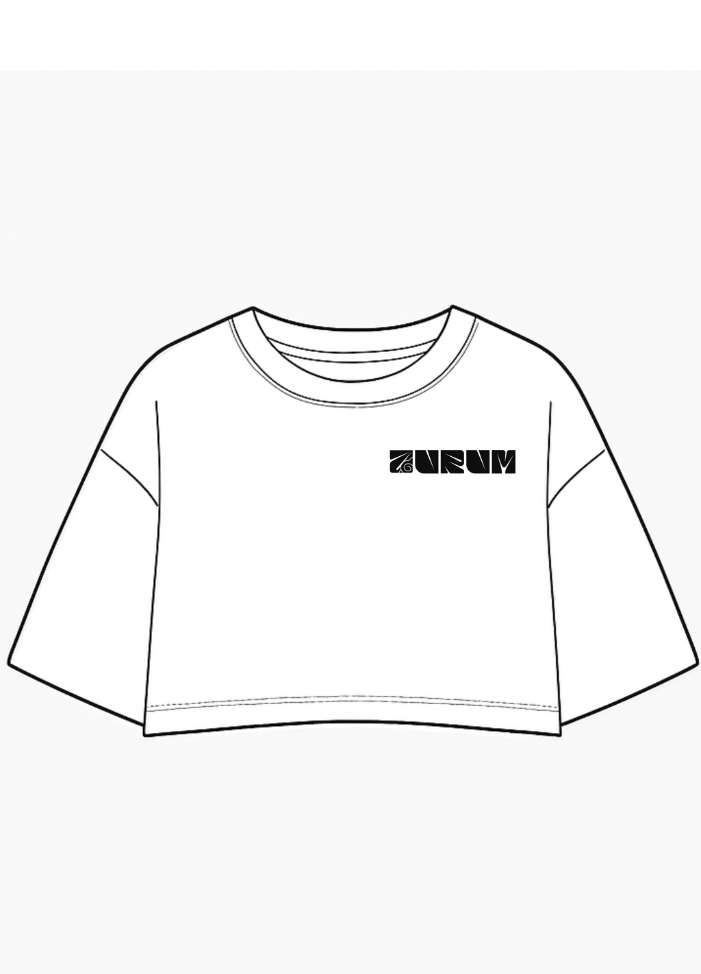 Roots Cropped Oversized Tee