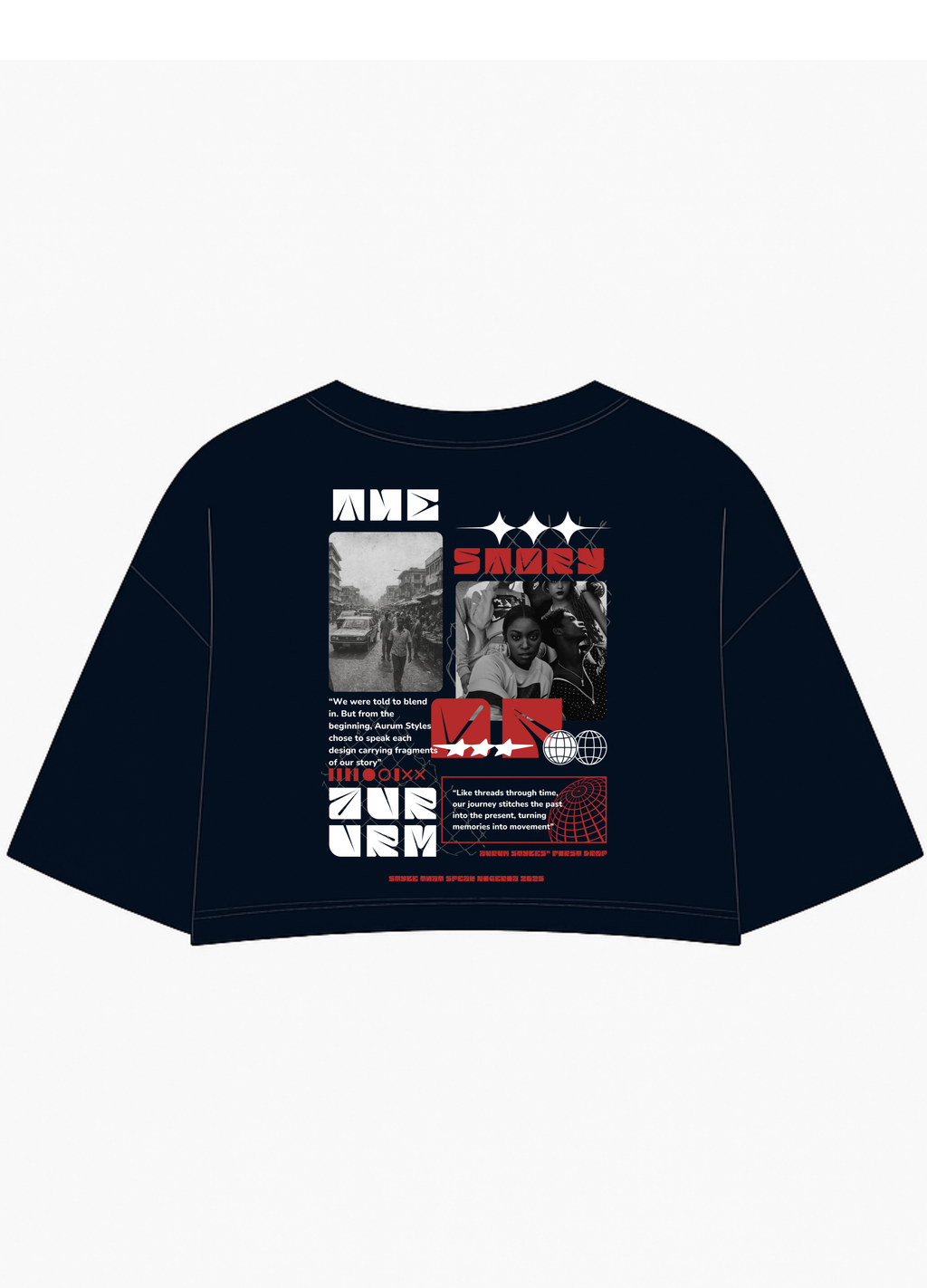 Roots Cropped Oversized Tee