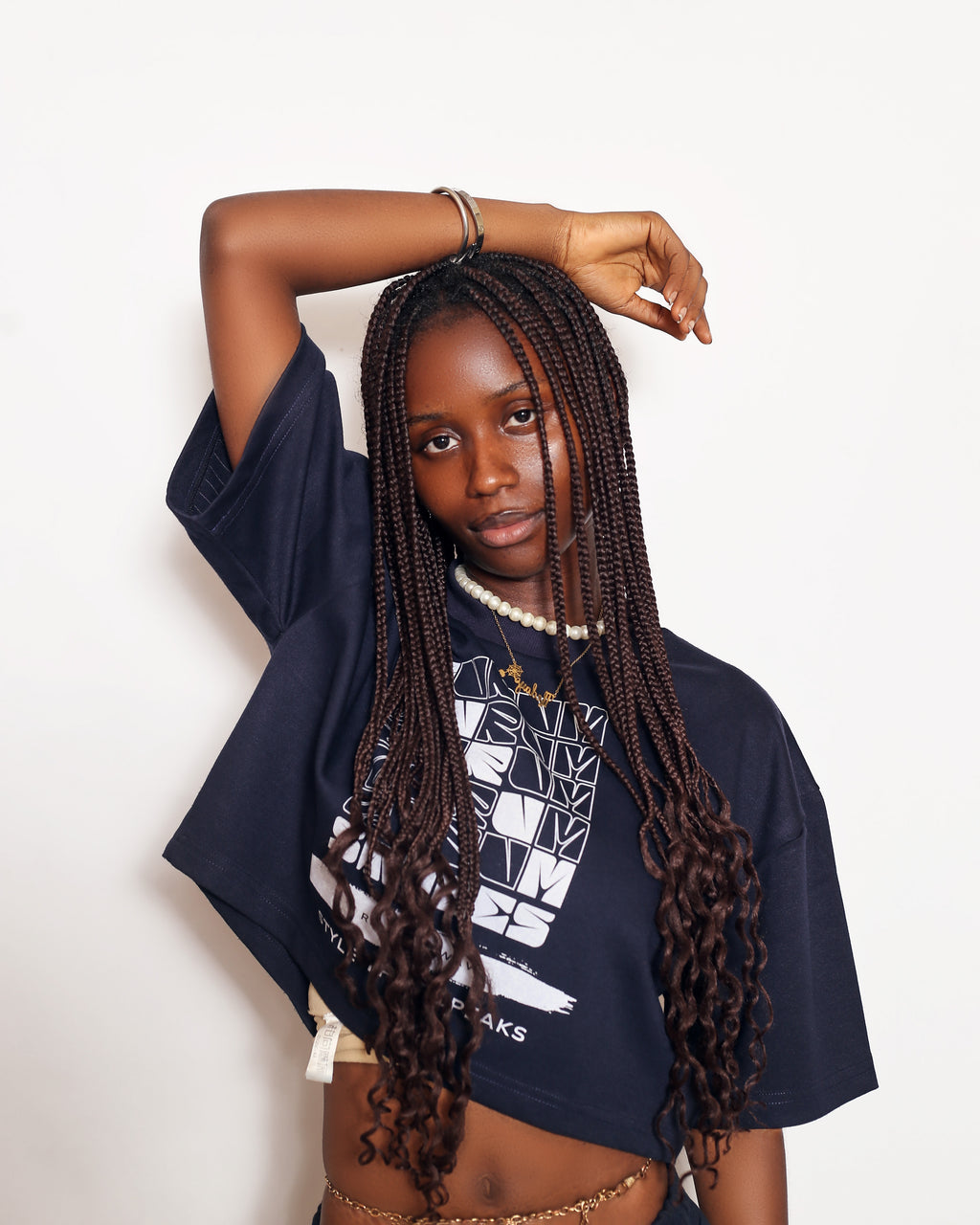 Ride the wave cropped shirt