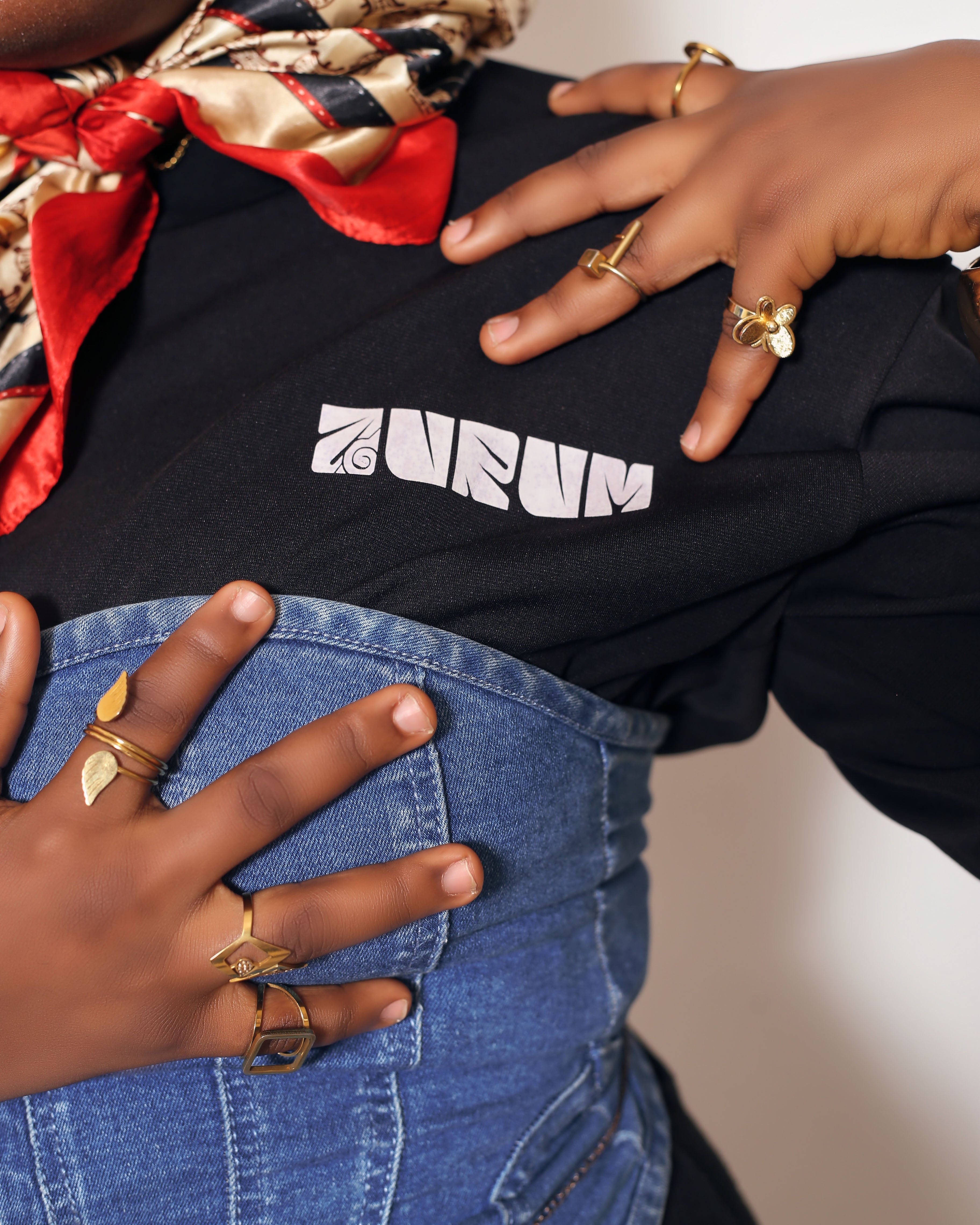 Roots Cropped Oversized Tee