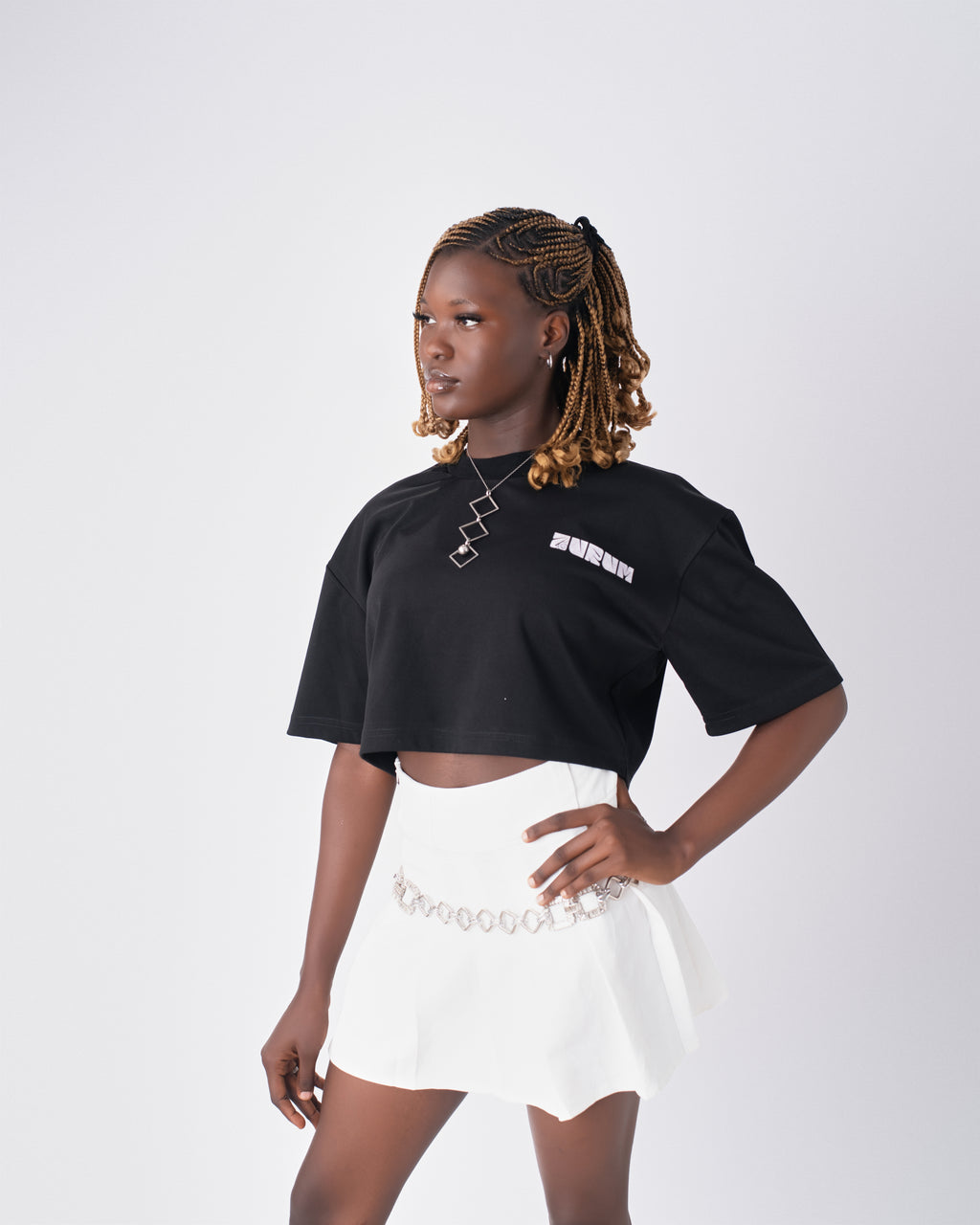 Roots Cropped Oversized Tee