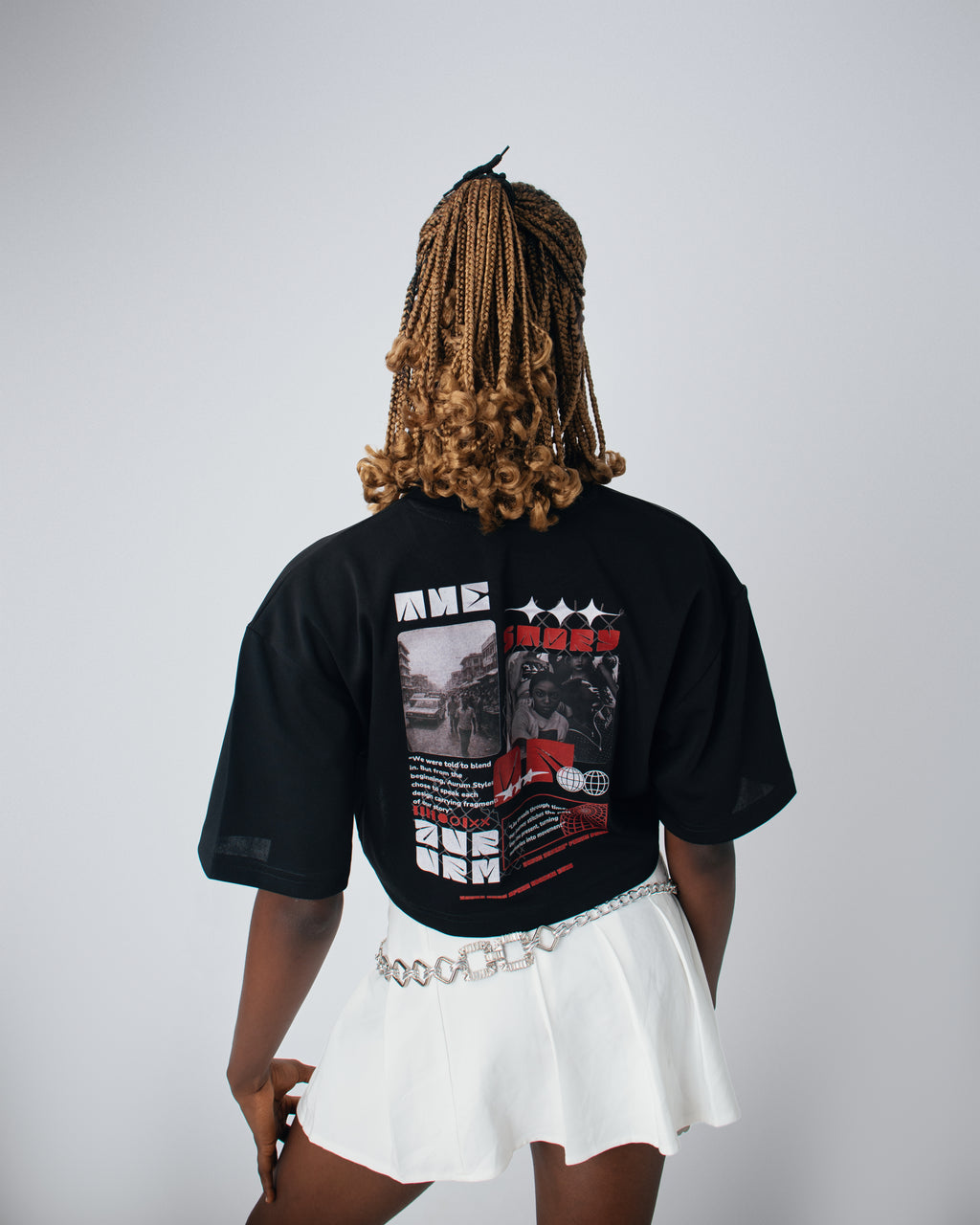 Roots Cropped Oversized Tee